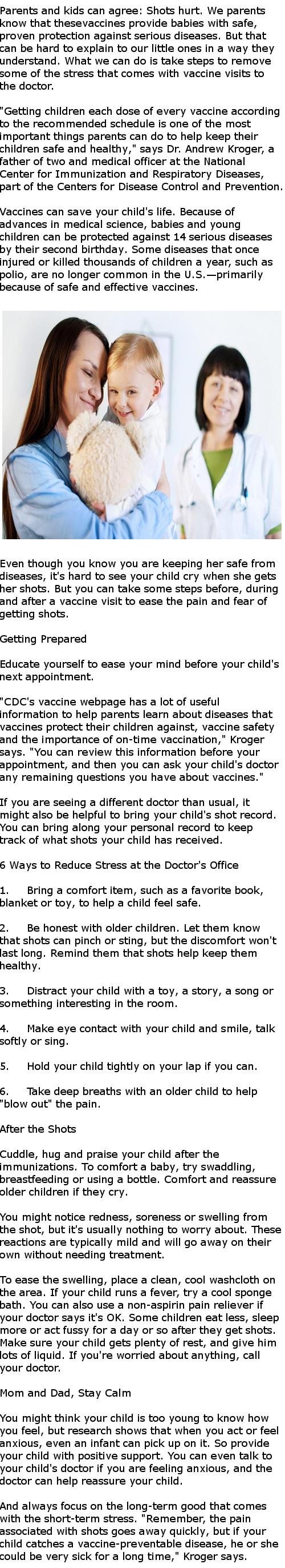 How to Make Your Child's Shots Less Stressful